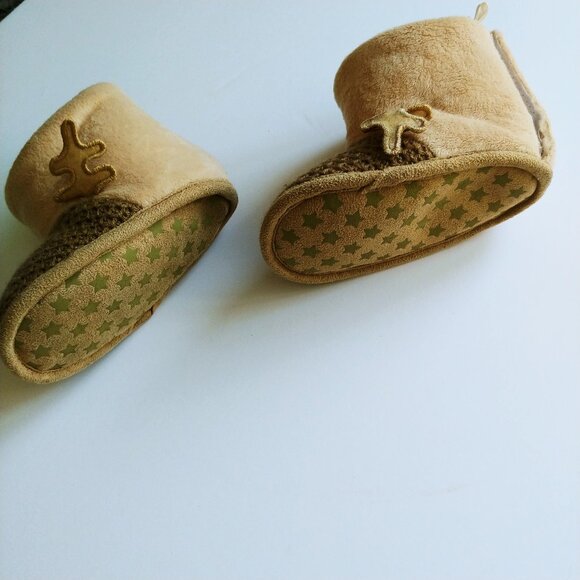 Reindeer Baby Slippers 3D Antlers size 5-6 - Picture 10 of 11